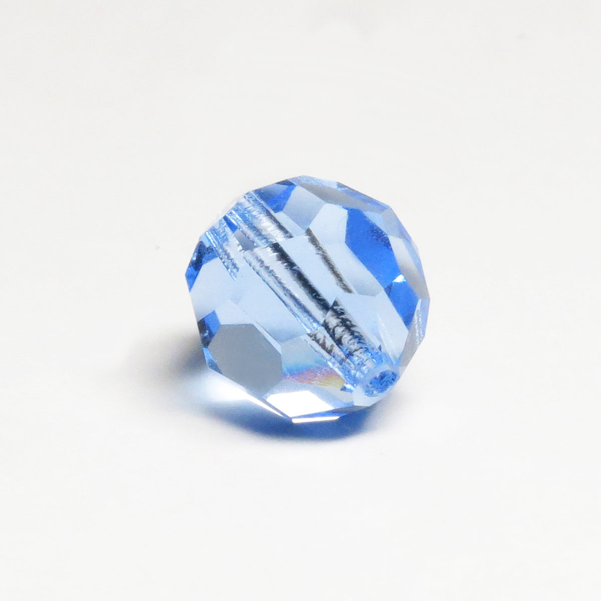 Preciosa Round Beads – Light Sapphire Colour